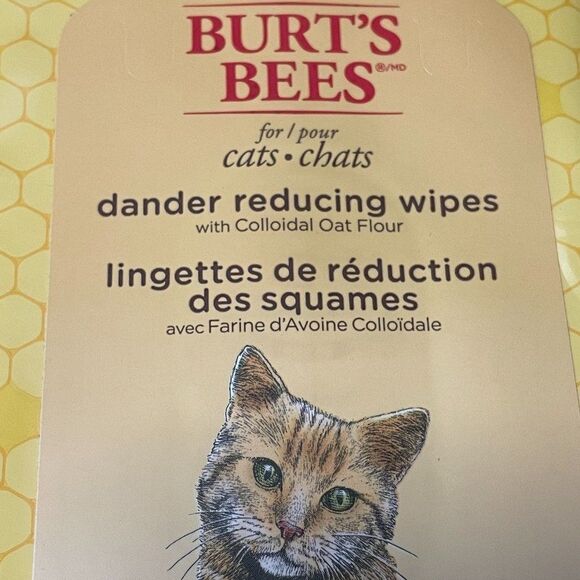 2 Burt’s Bees pks Dander Reducing Wipes 50 Colloidal Oat Flour & Aloe Vera Cats - Picture 7 of 7